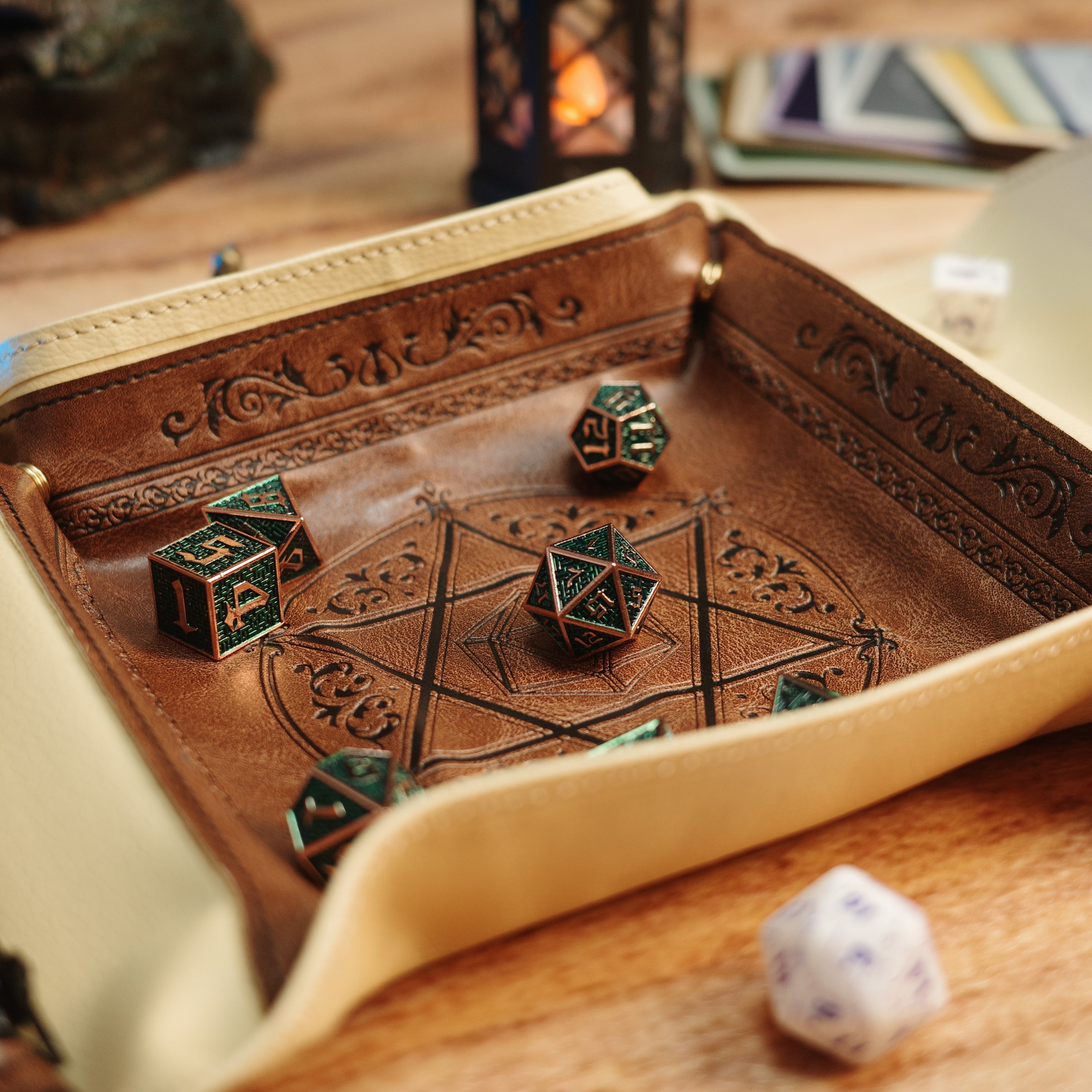 Dice Tray:Artisan Series Scroll Dice Tray