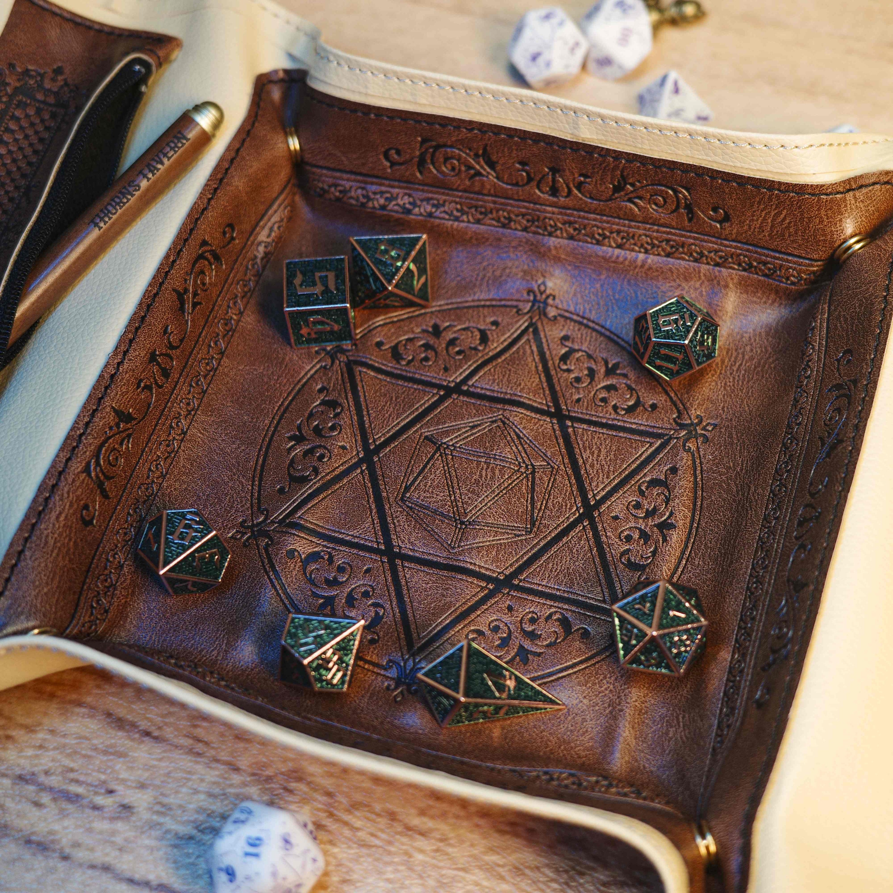 Dice Tray:Artisan Series Scroll Dice Tray